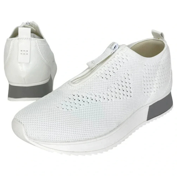 Anne Klein Terri White Knit Hidden Heels Womens Sneakers Size 8.5M - Picture 14 of 15